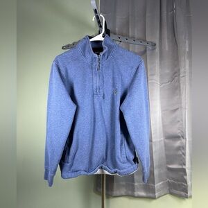 Nautica Blue Quarter-Zip Sweatshirt super nice quality fabric